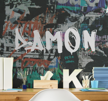 Urban Stencil Art graffiti wall mural - TenStickers