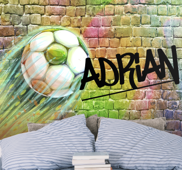 Vehicle mural soccer ball movement - TenStickers