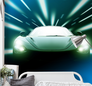 Vehicle mural stylish racing car - TenStickers