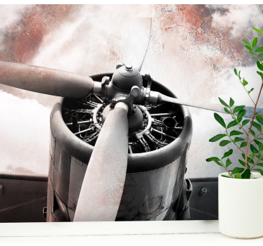 Vintage Aircraft Propeller vehicle mural - TenStickers