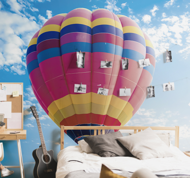 Vintage balloon race vintage photo wallpaper - TenStickers