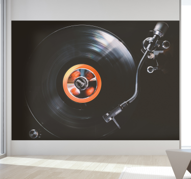 Vinyl Record Wall Murals for Bedrooms - TenStickers