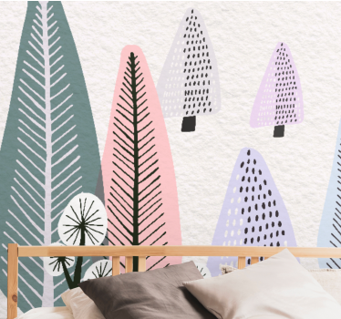 Woodland Walz  living room mural - TenStickers