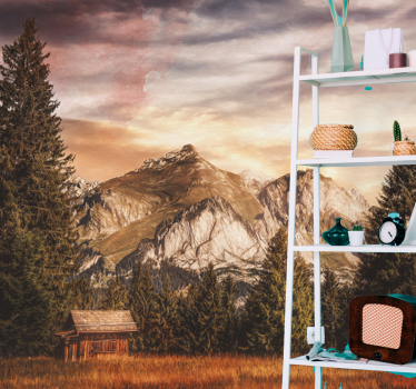Woods and mountain nature murals - TenStickers