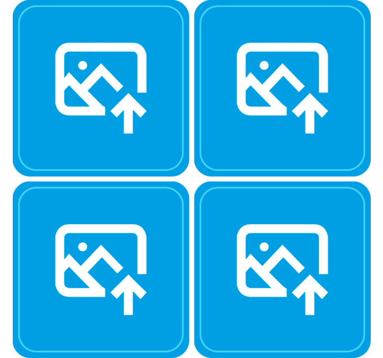 Couple photo personalised coasters - TenStickers