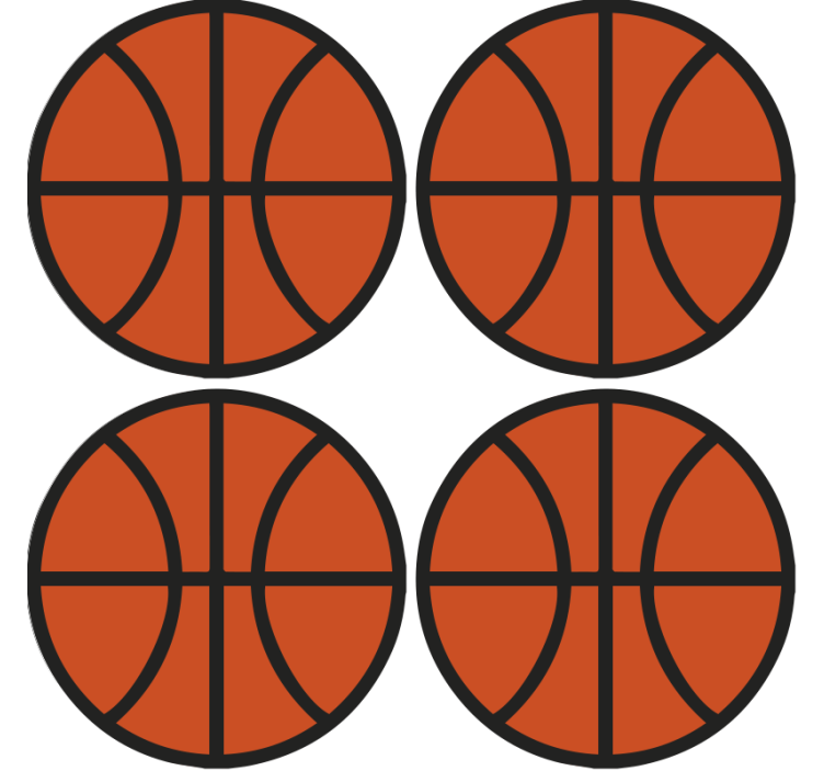 Basketball  modern coaster - TenStickers