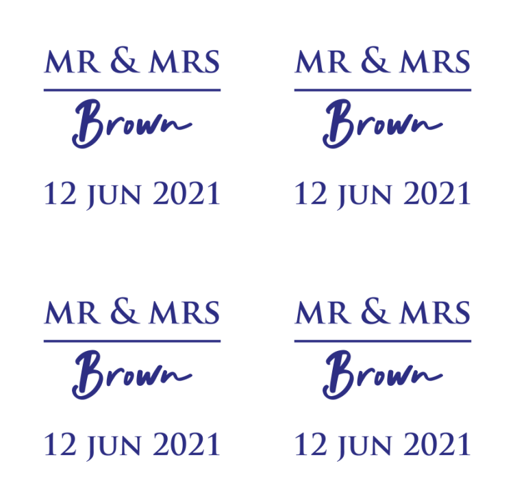 Celebration Wedding  coaster - TenStickers