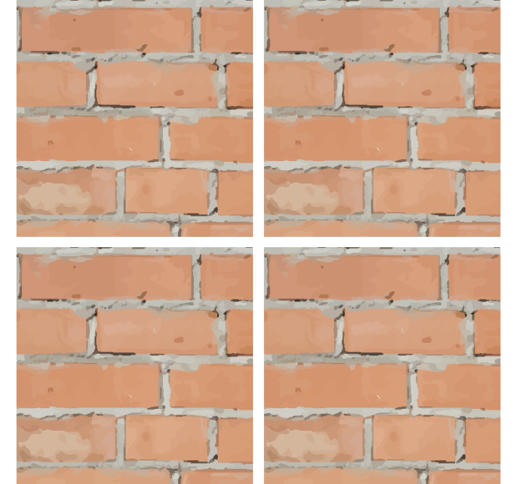 Worn brick pattern drink coaster - TenStickers