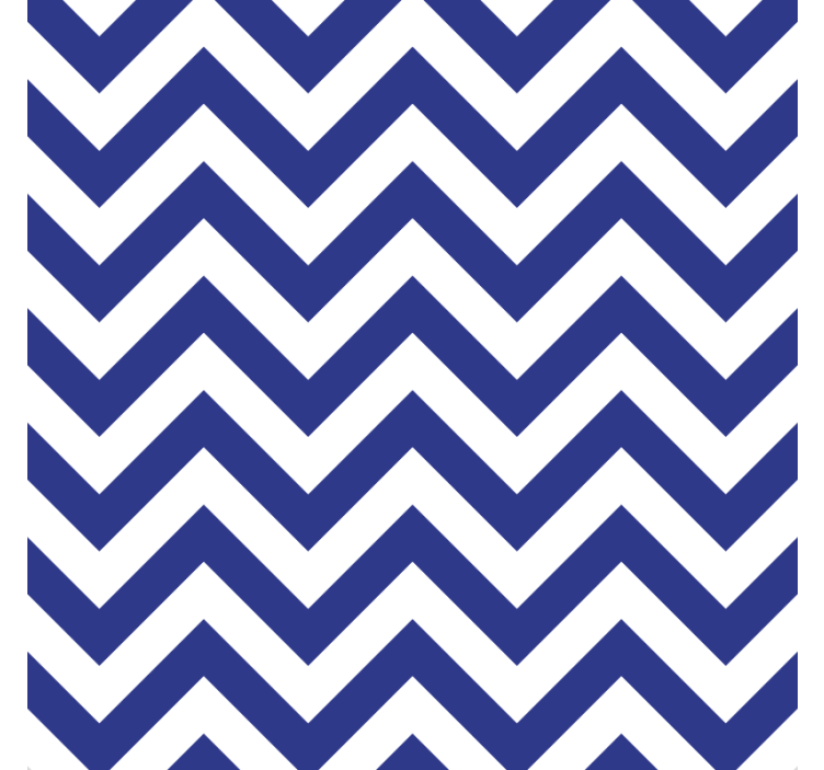 Blue zig zag pattern texture coaster - TenStickers