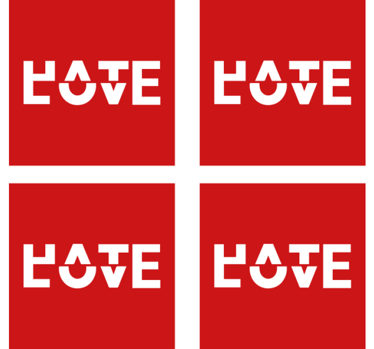 Text coasters bold typography statement - TenStickers