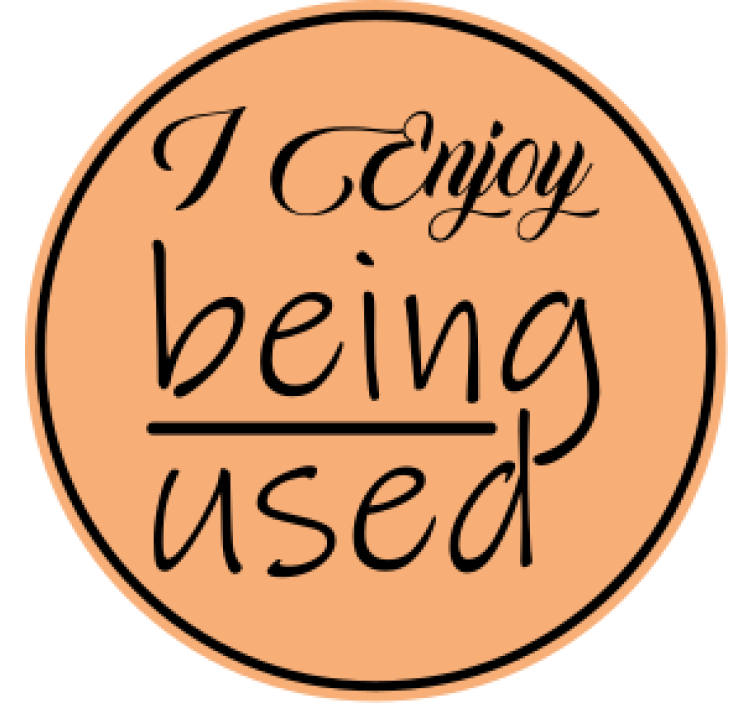 Sentence I enjoy being used text coasters - TenStickers