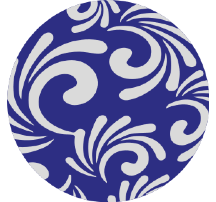 Coasters with swirling pattern design - TenStickers