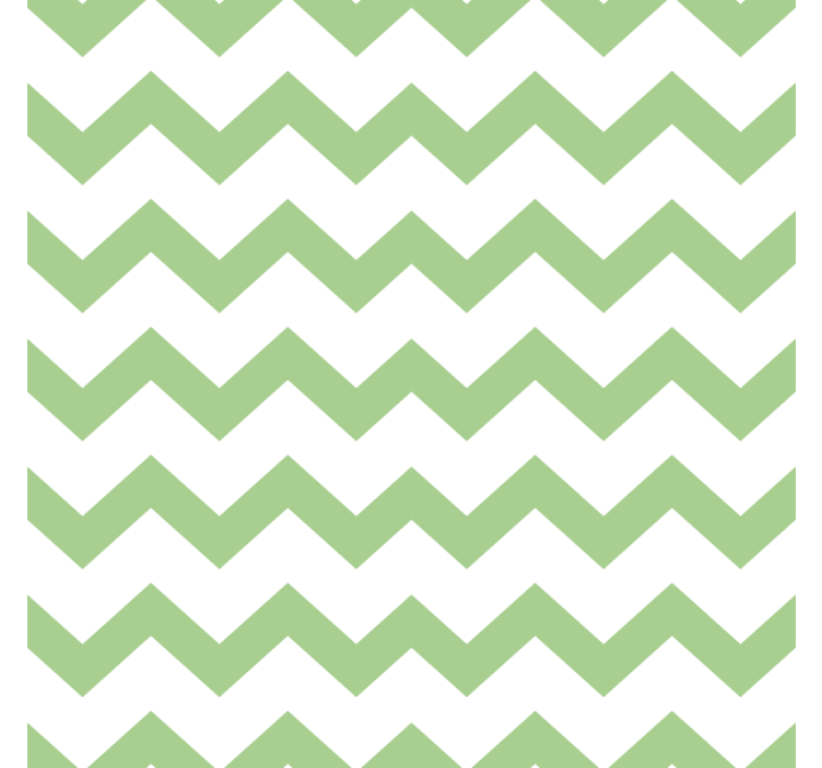 Chevron pattern in green coasters - TenStickers