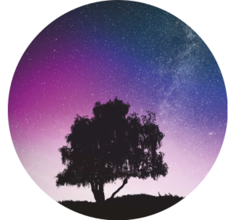 Lonely tree and meteor modern coaster - TenStickers