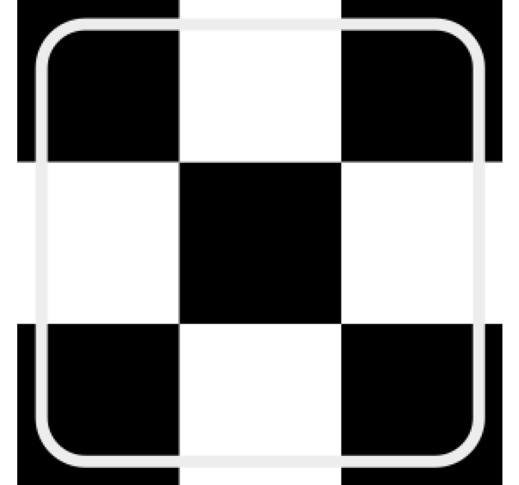 Chess board tile drink coaster - TenStickers