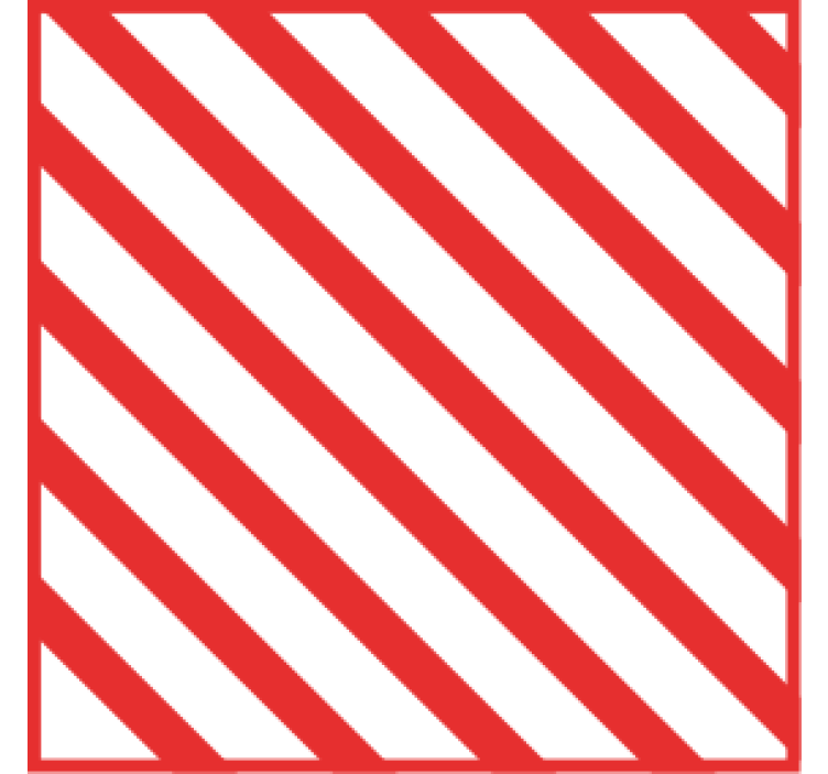 Diagonal stripes design christmas coaster - TenStickers