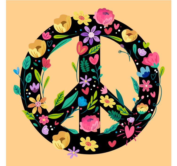 Text coasters botanical serenity design - TenStickers