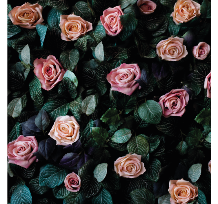 Geek coasters with romantic floral design - TenStickers