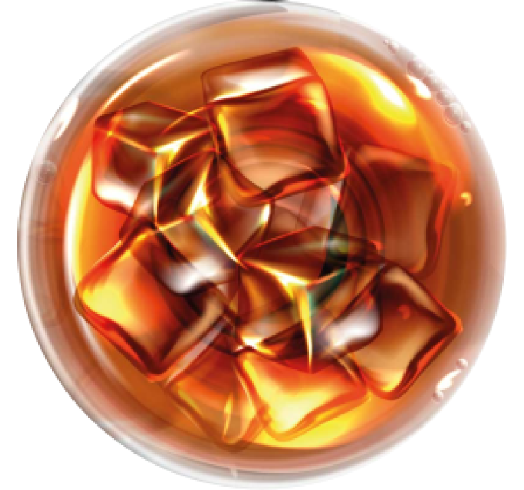 Whiskey glass drink coaster - TenStickers