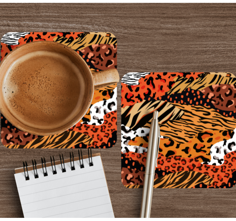 Animal Print texture coaster - TenStickers