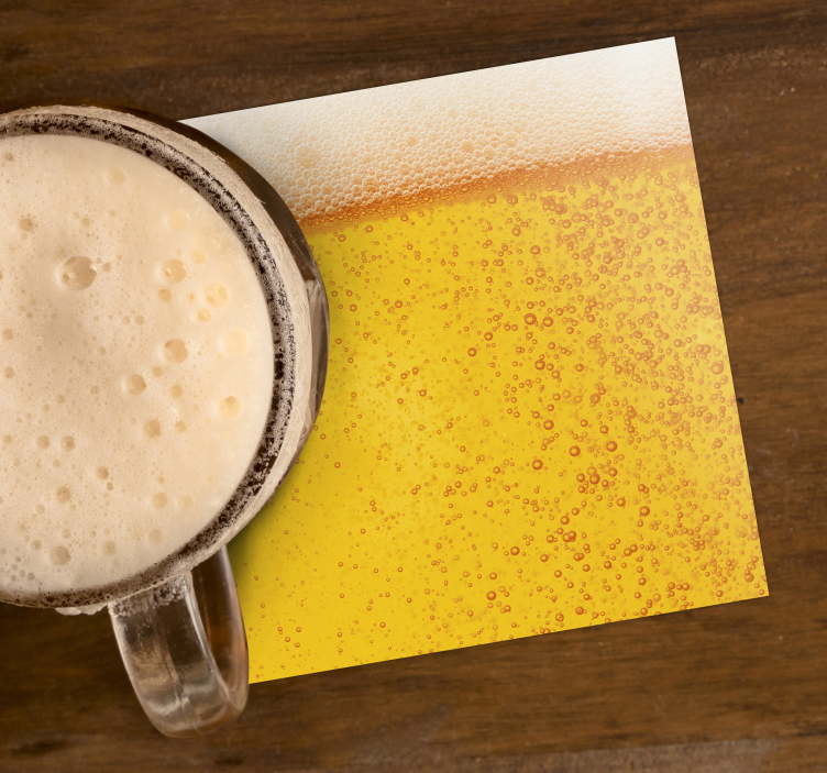 Beer texture coaster beer mats - TenStickers