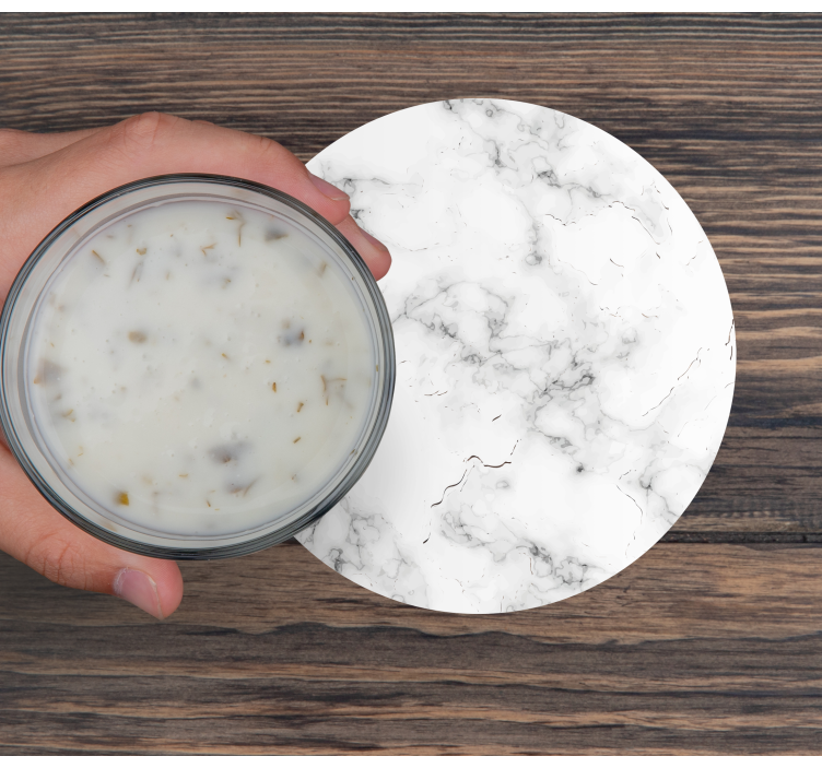 Marmol texture vinyl coaster - TenStickers