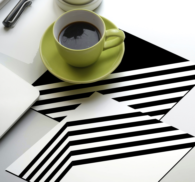 Modern stripes modern coaster - TenStickers