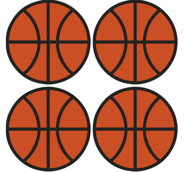 Basketball  modern drink coaster - TenStickers