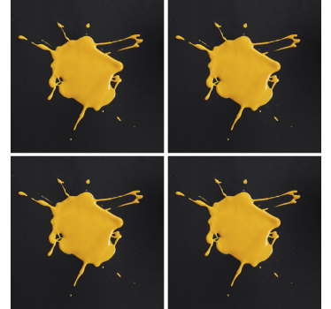 Paint effect drink coaster - TenStickers