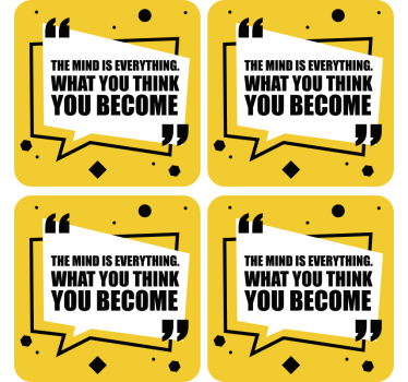 Motivational quote what you bring sayings coasters - TenStickers