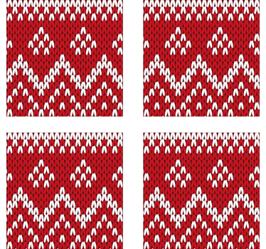 Christmas Typical Pattern drink coaster - TenStickers