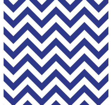 Blue zig zag pattern texture effect coaster - TenStickers