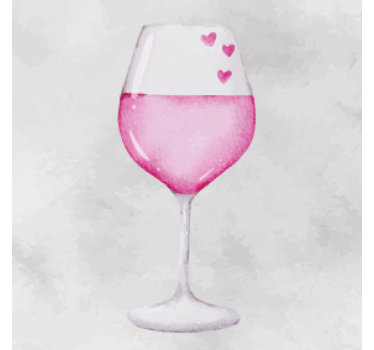 Personalizable coasters heart adorned glass - TenStickers