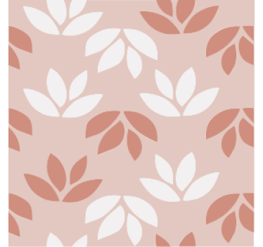 Leaf pattern motif coasters - TenStickers