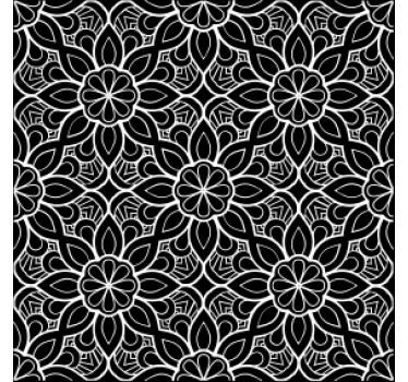 Elaborate floral motif coasters - TenStickers