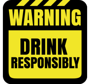 Drink responsibly sayings coasters - TenStickers