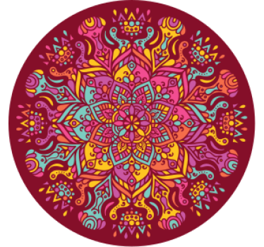 Lively botanical print geek coasters - TenStickers