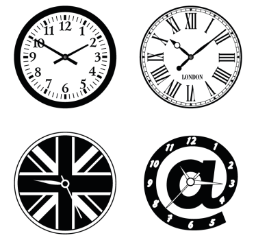 Watch faces modern drink coaster - TenStickers