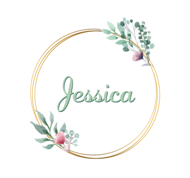 Personalizable coasters floral name customization - TenStickers