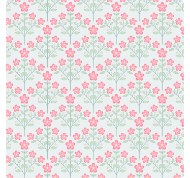 Pastel floral pattern coasters - TenStickers