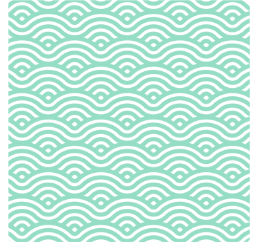 Wavy line pattern coasters - TenStickers