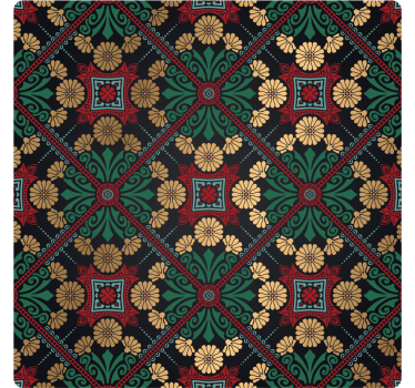 Floral patterned coasters - TenStickers