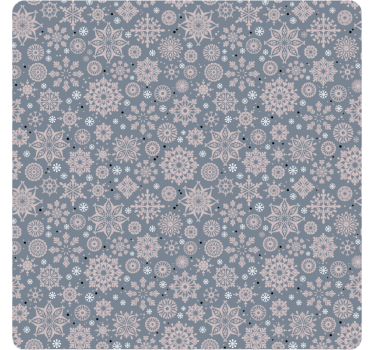 Christmas coasters winter floral design - TenStickers