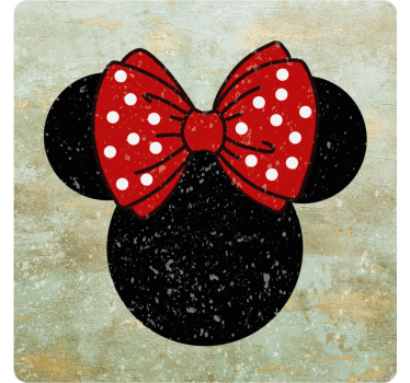 Vintage minnie mouse retro coasters - TenStickers