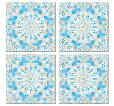 Coasters intricate blossom emblem - TenStickers