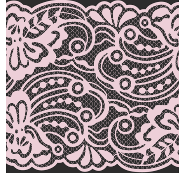 Modern coasters with elegant lace design - TenStickers