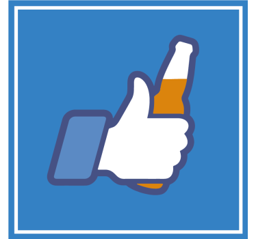 Thumbs up beverage beer mats - TenStickers