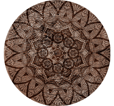 Coasters with detailed lace design - TenStickers