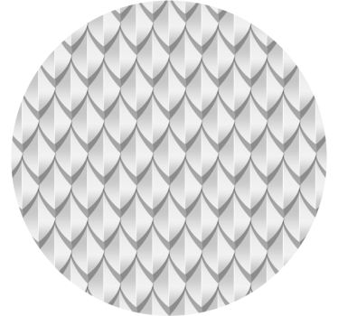 Circular gray dragon scales pattern texture effect coaster - TenStickers