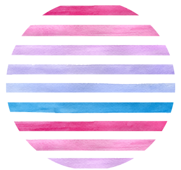 Coasters watercolor stripe pattern - TenStickers